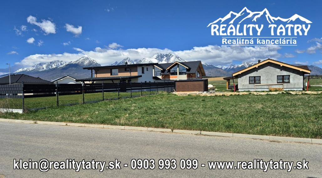 Stavebný pozemok 616 m2 vo Veľkej Lomnice - lokalita NATUR REZORT - ODPORÚČAME !!!