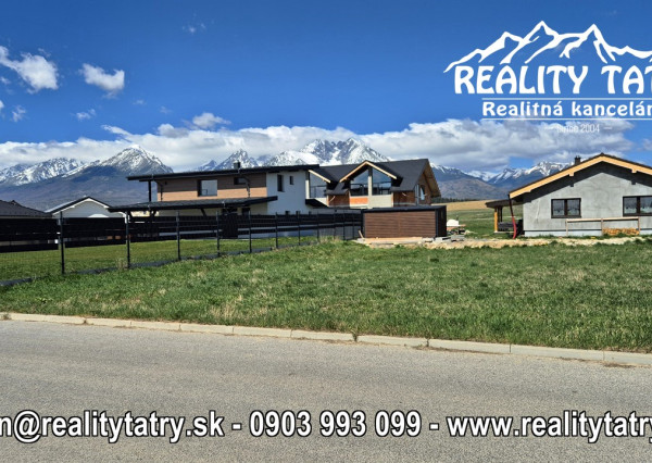 Stavebný pozemok 616 m2 vo Veľkej Lomnice - lokalita NATUR REZORT - ODPORÚČAME !!!