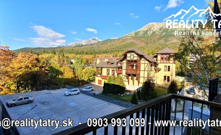 Apartmán s nádherným výhľadom na Slavkovský štít v Starom Smokovci TOP STAV, TOP LOKALITA - ODPORÚČAME !!!
