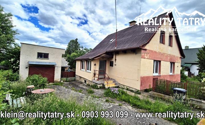 NOVÁ CENA !!! Rodinný dom na rozľahlom pozemku 1550 m2 s garážou a hospodárskou budovou - Poprad - Matejovce