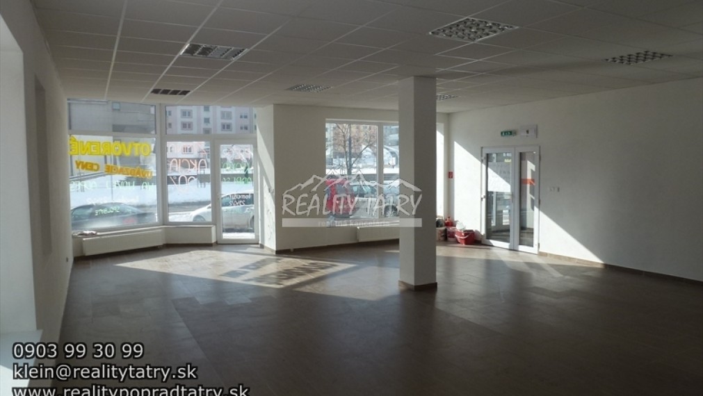 Obchodné priestory 50 - 100 m2 vo frekventovanej lokalite v Poprade na Starom JUHU
