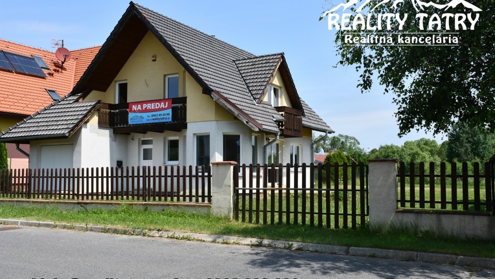 PREDANÉ !!!  - Rodinný dom s garážou vo Veľkej Lomnici, nádherný slnečný pozemok - ODPORÚČAME !!!