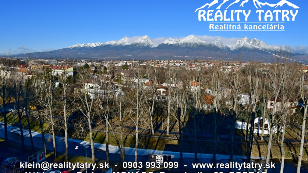 Slnečný 4 izbový byt s balkónom 76 m2 v Poprade blízko centra - ODPORÚČAME !!!
