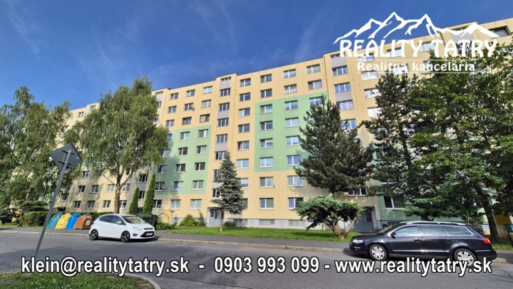 PREDANÉ !!! - Byt 3 izbový s loggiou kompletne zrekonštruovaný ul. Dostojevského, Poprad - TOP Lokalita a stav !!!