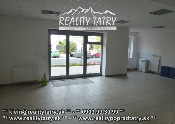 Obchodné priestory 85 m2 blízko centra v Poprade - ODPORÚČAME !!!
