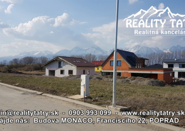 Posledný stavebný pozemok v Spišskej Teplici s výmerou 528 m2 kompletné IS - ODPORÚČAME !!!