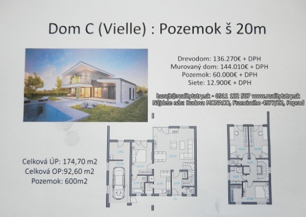 AKTÍVNY RELAX - BEZPEČNÁ INVESTÍCIA - Rodinné domy vo Veľkej Lomnici - NOVOSTAVBY !!!