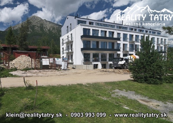 Apartmán 2 izbový s balkónom 57,55 m2 v Starom Smokovci - Novostavba - ODPORÚČAME !!!