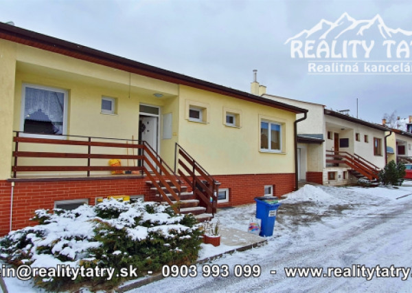 Rodinný dom s garážou v lokalite Poprad - Veľká, v tichej lokalite v radovej zástavbe - ODPORÚČAME !!!