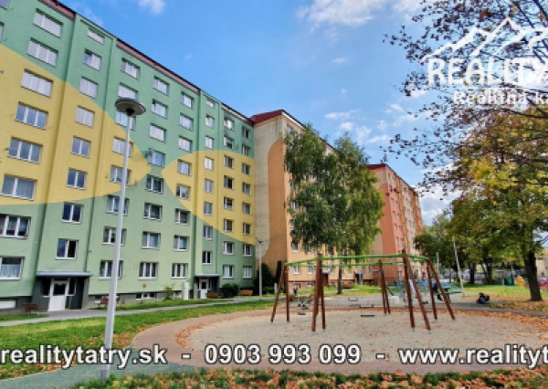 Byt 3 izbový s loggiou 74 m2 v Kežmarku pod lesom- Slnečný, Výborná lokalita !!!