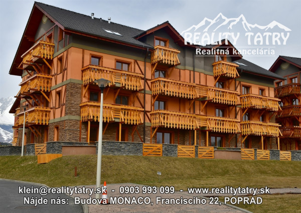 PREDANÉ !!! - Byt 1 izbový s balkónom 31 m2 v apartmánovom dome vo Veľkej Lomnici - TOP STAV !!!