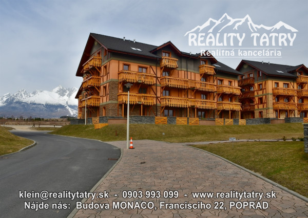 PREDANÉ !!! - Byt 1 izbový s balkónom 31 m2 v apartmánovom dome vo Veľkej Lomnici - TOP STAV !!!