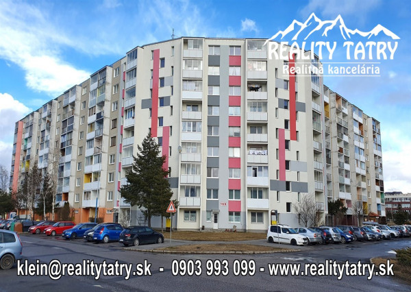 Byt 3 izbový s balkónom, špajzou a pivnicou 71 m2, ul. Podjavorinská, Poprad - Pôvodný stav !!!